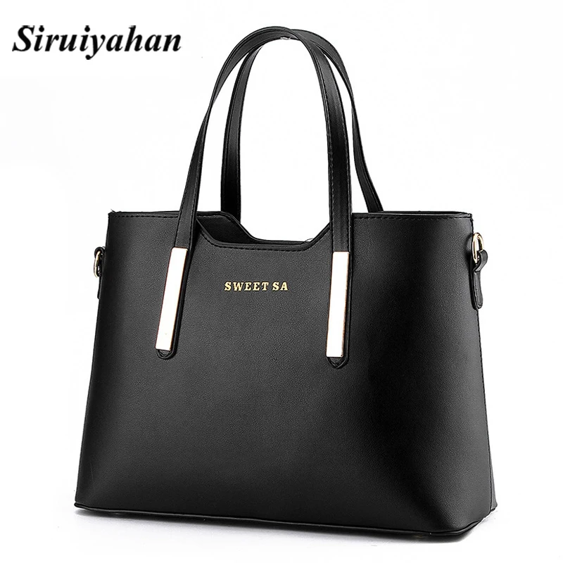 

Siruiyahan Luxury Handbags Women Bags Designer Bolsos Mujer Bag Women Leather Handbags Fashion Colorful Solid Tote Shoulder Bag