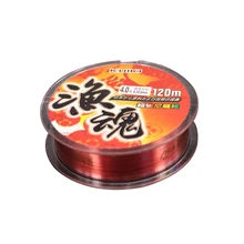 Рыбалка аксессуары леска флюорокарбон Рыбалка линии марки супер сильный японский 120 м нейлон прозрачный не Фтороуглерод Рыбалка линии Рыбалка снасти