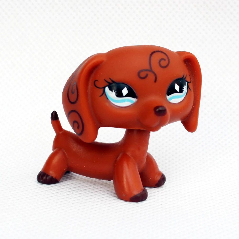LPS редкая кошка из коллекции pet shop игрушки собака #640 коричневая сосиска Такса