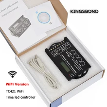 WiFi smartphone time programmable led controller TC420 dimmer led strip rgb lighting timer DC12 DC24V input 5 channels TC421