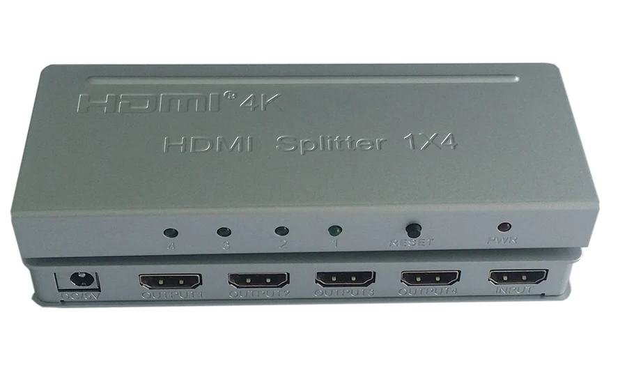 HD 1080 P 4 порта HDMI Splitter 1x4 с адаптером питания HDMI 1.4 видео аудио коммутатор Усилители домашние конвертер адаптер Поддержка 3D 4 К * 2 К