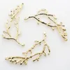 New10Pcs 58*23mm Gold Metal Branches Diy jewelry Accessories Rhinestones Pedestal Holiday party Caps Decoration Gold Color ► Photo 1/4
