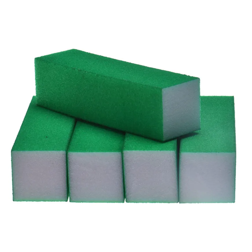 

2017 buffer 5Pcs Nail Art Buffer File Block Pedicure Manicure Buffing Sanding Polish Green buffer