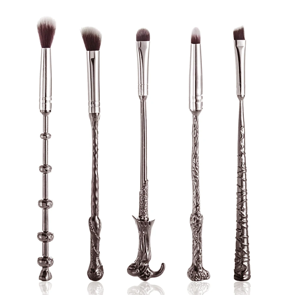 5 Pcs Profesional Makeup Brush Set untuk Kontur Sorot Eye Shadow Concealer Maskara Alis Eyeliner Wajah Kuas Kosmetik Kit Beauty Alat-Internasional