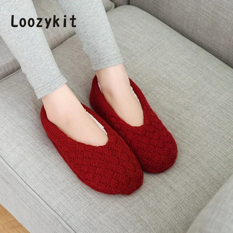 

Oeak Women Overshoes Silicone Non-slip Thickening Plus Velvet Indoor Warm Slippers Indoor Winter Slippers calzado mujer