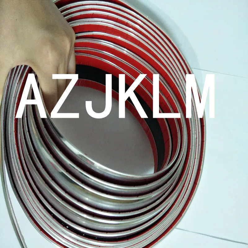 Car Chrome Moulding Trim Exterior Door Bumper Silver Protector Strips