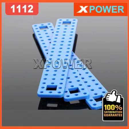 Goede 5 stks 1112 Speelgoed Plastic Strip Gebogen bar ABS Bracket Speelgoed Drijfstang Bouwsteen Model Materiaal Gratis Verzending
