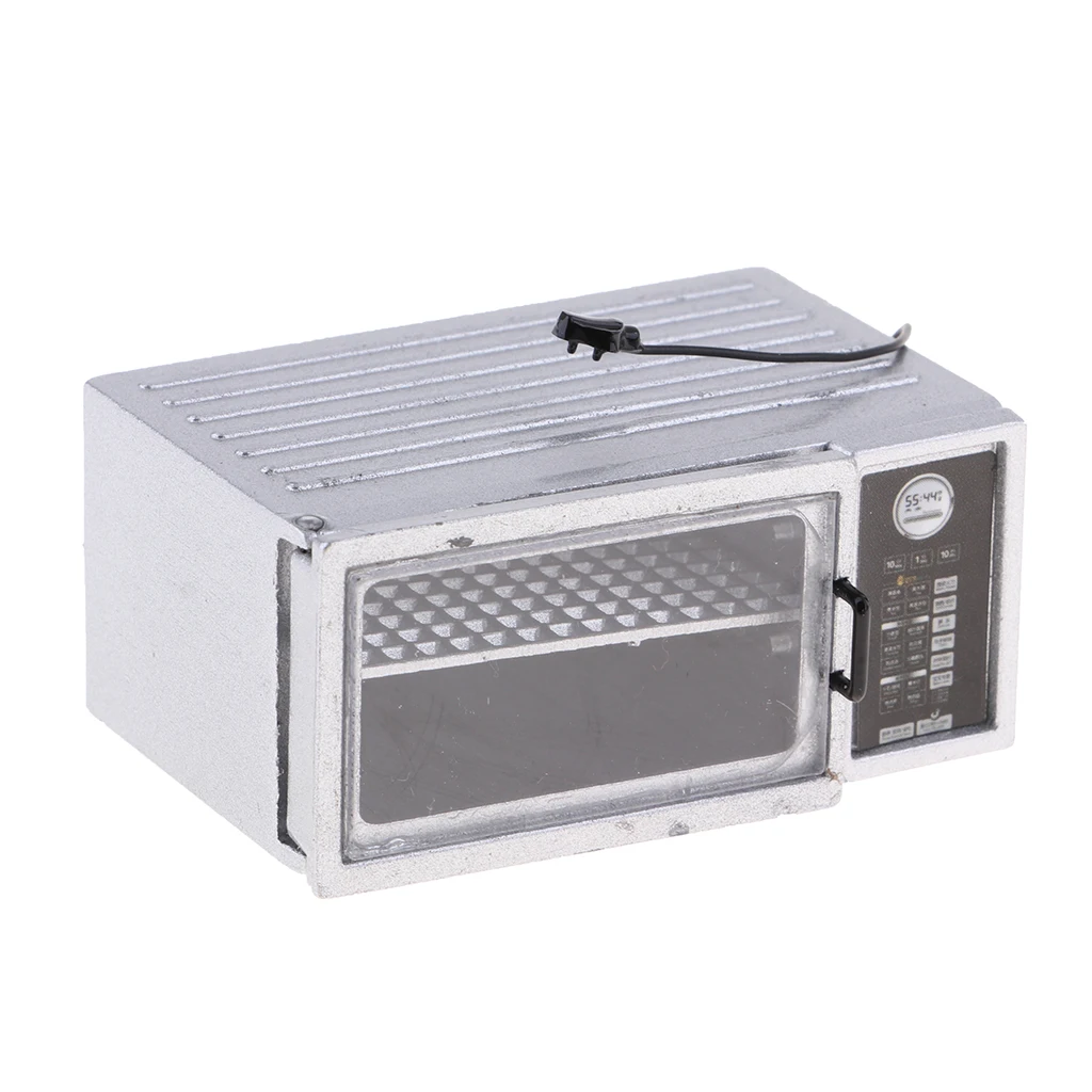 Handcrafts 1/12 Dollhouse Miniature Furniture Cookware Microwave Oven Kitchen Dining Room Accessory