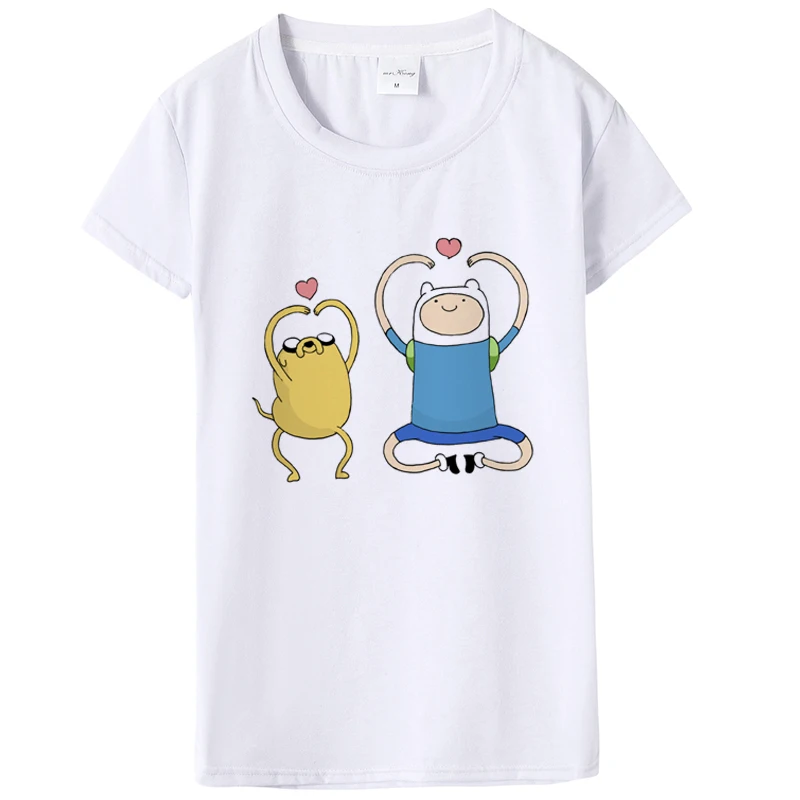New-2018-Adventure-Time-T-Shirts-Women-Short-Sleeve-O-Neck-Animation-Girl-T-shirt-Finn (1)
