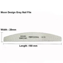 

2pcs 100/180 Professional Nail Files Sanding Buffers Manicure Lima Milling Pedicure Nail Tools Boat Nail Polish Sand Block