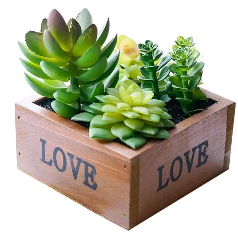 

Artificial Plant Creative Fake Plant In The Pot Artificial Succulent Faux Plant For Table Decor