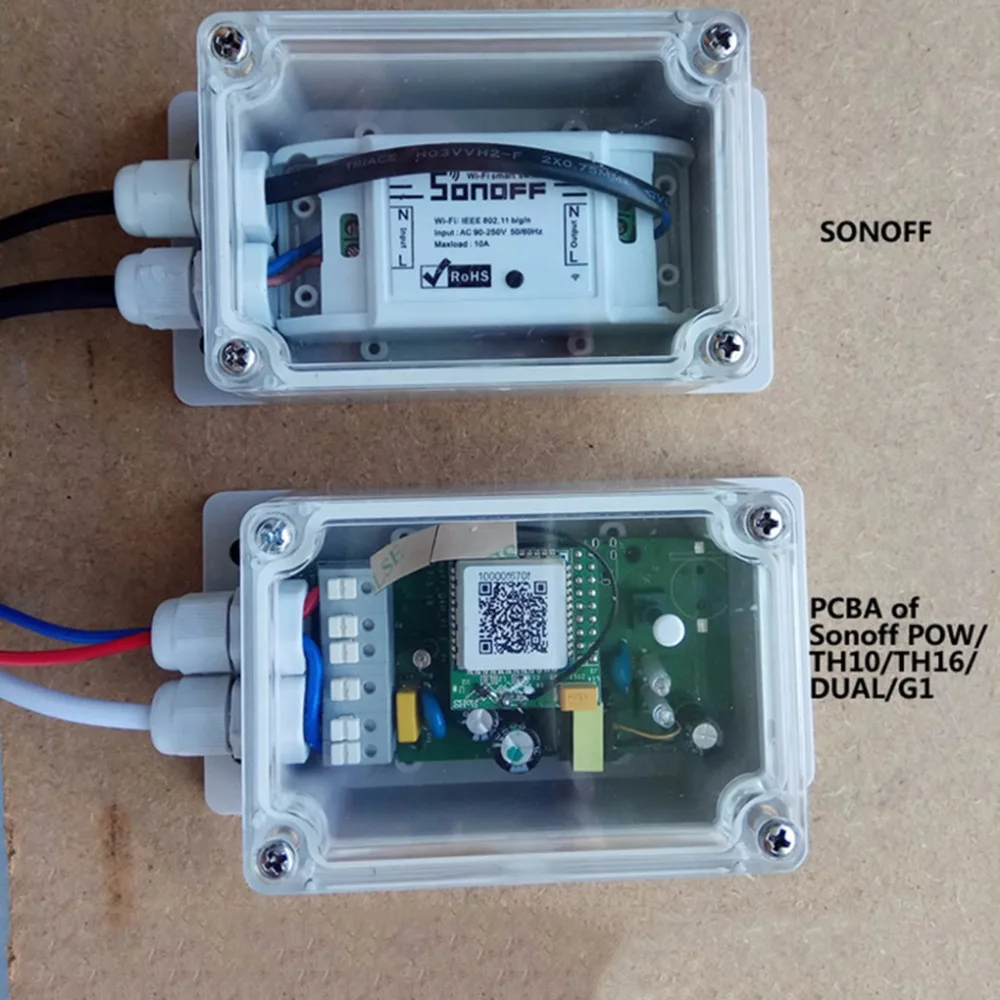 Водонепроницаемый чехол Sonoff IP66 для базового переключателя Sonoff/POW/DUAL/TH16/G1 Smart Home|case