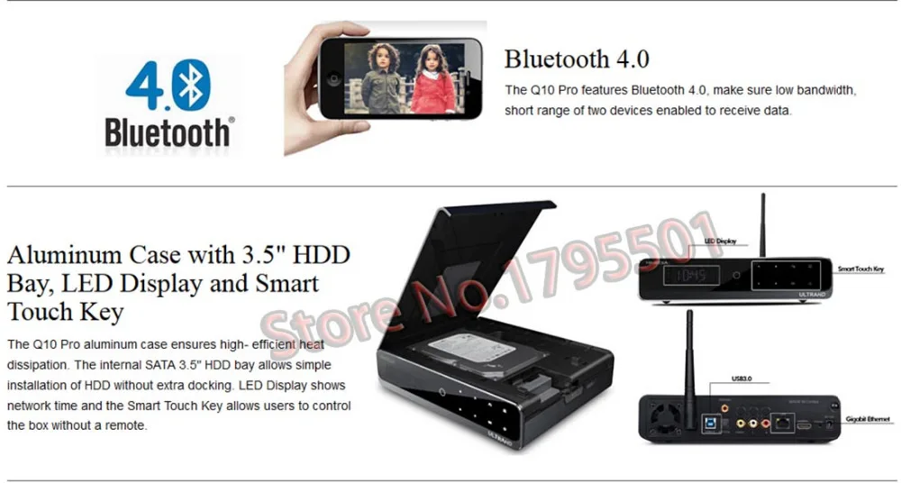  2018  Himedia Q10 Pro Android 7.1 Hi3798CV200 4K HDR 2G/16G TV BOX 802.11AC WIFI 1000M LAN Dolby DT