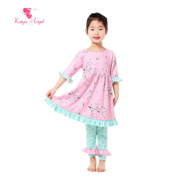 Kaiya Angel Children Clothing Spring Baby Pink China Peach Blossom