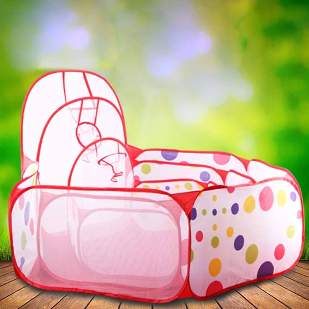 

Baby Playpen Ocean Ball Cast Basketball Pool Indoor Outdoor Baby Pool Folding Portable Play Tent Playpen For Children Gifts