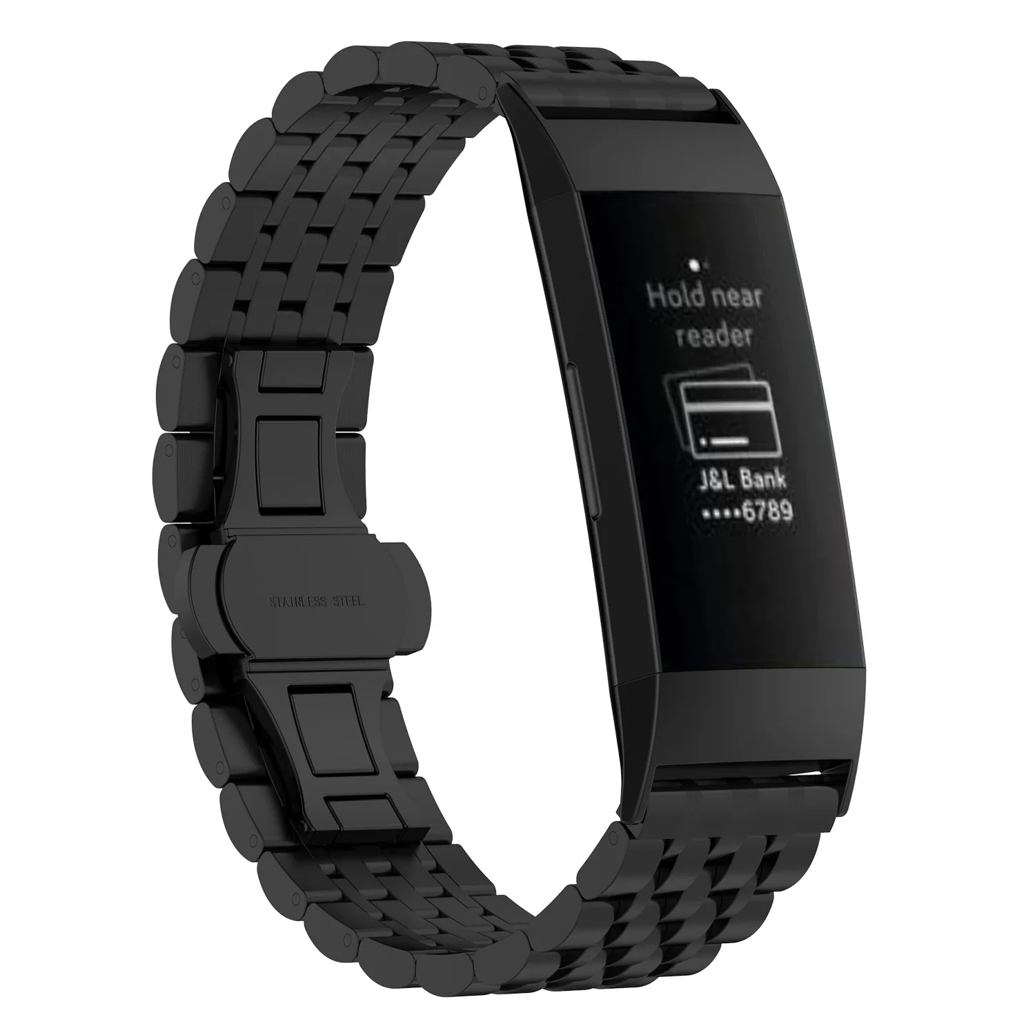 Stainless Steel Watch Strap For Fitbit Charge 3 Bandje for Fitbit Charge 3 Strap Fitness Tracker Smart Band Bracelet Replacement