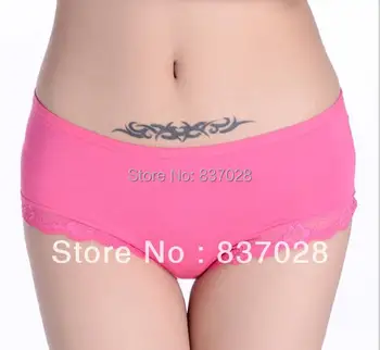 

Free shipping Mommy pants size Ladies Underwear Panties Women Sexy Briefs Sexy Lingerie Bamboo Low Wast ladies lace wear 86462