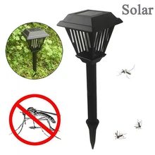 Solar Insect Pest Bug Mosquito Killer Zapper Lamp Outdoor Garden Lawn Light Mosquito Killer Water-proof LED UV Mosquito Killer