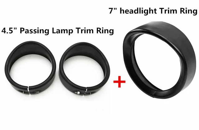 7 "фара козырек стиль налобный фонарь накладка кольцо для Harley 4 5" 1/2 дюйма фара