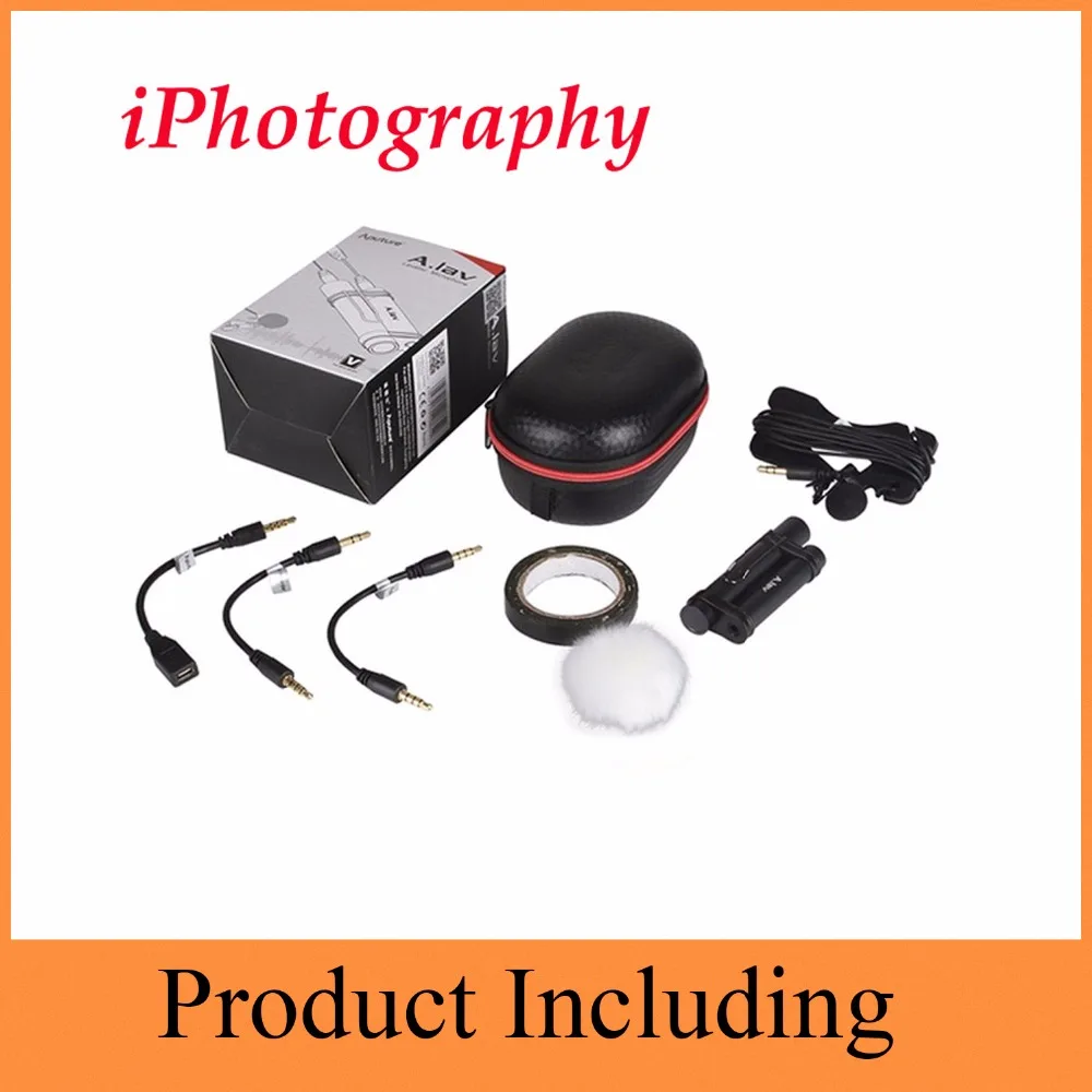 Aputure A. lav professional всенаправленный петличный микрофон используемый с мобильным