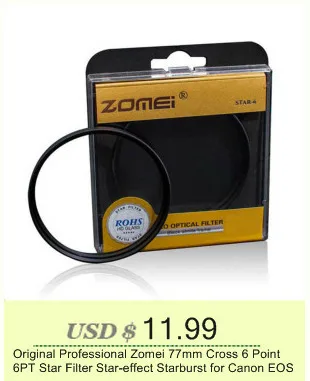 ZOMEI 52 мм 55 мм 58 мм 62 мм 67 мм 72 мм 77 мм 82 мм нейтральная плотность ND2 ND4 ND8 ND фильтр для объектива Canon Nikon Olympus Pentax Hoya