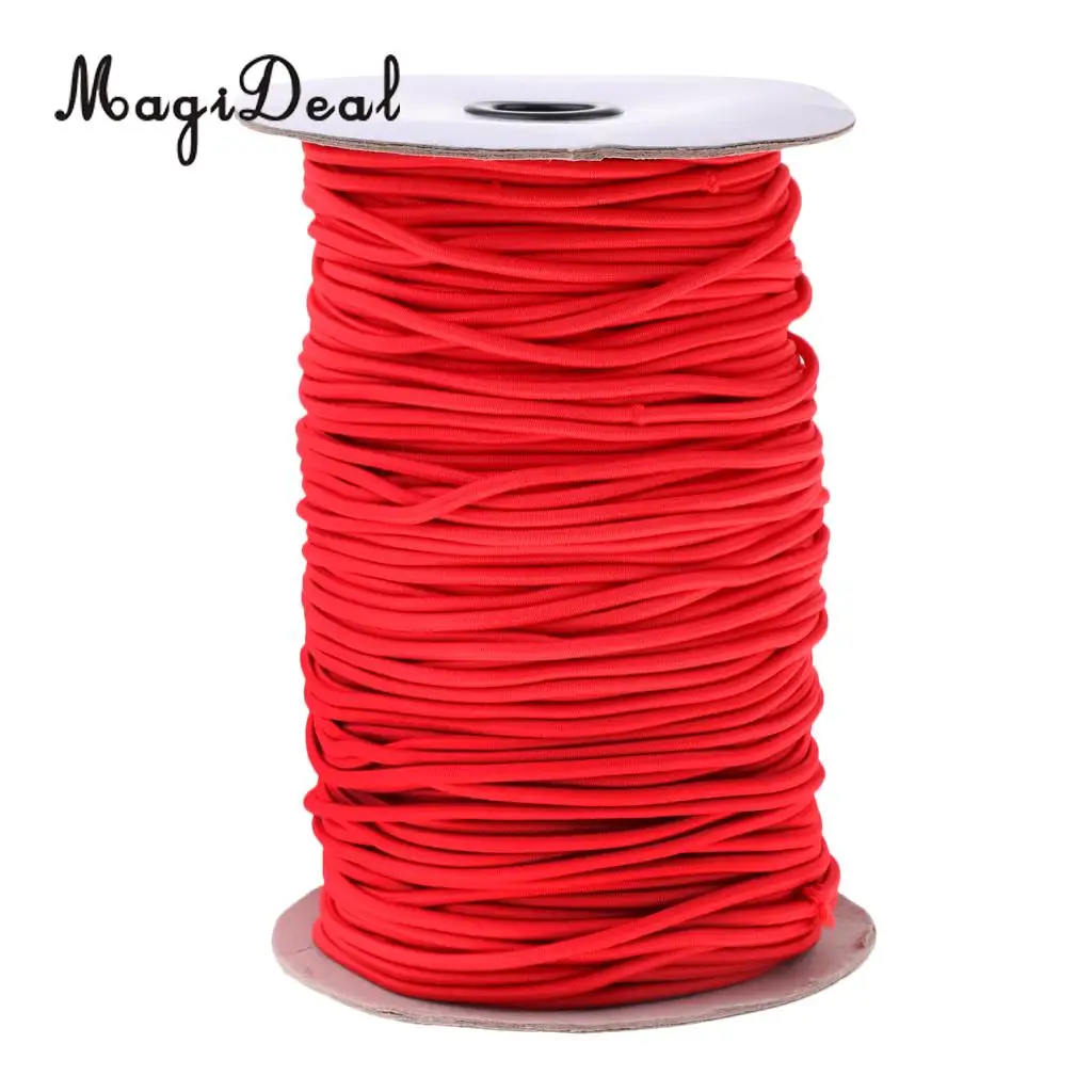 MagiDeal 3mm Elastic Bungee Cord Marine Grade Shock Rope Stretch Band Tie Down Kayak Boat Tent Poles Tarpaulin - Various Length
