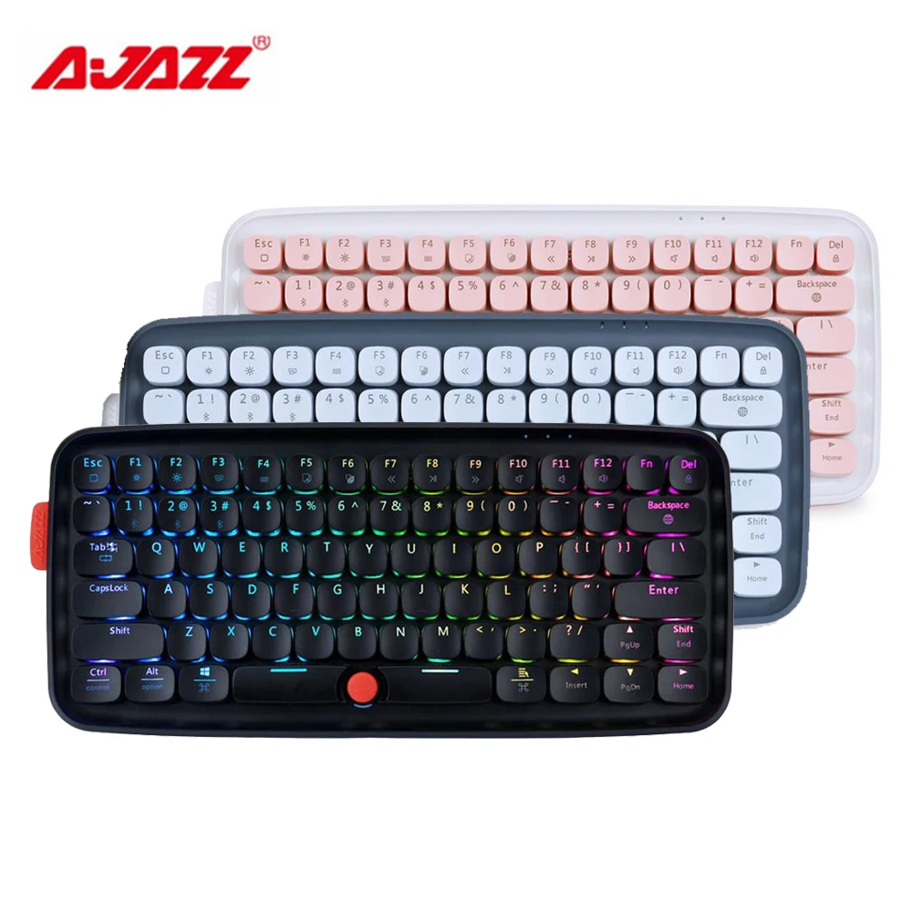 

Ajazz ZERO Bluetooth Wireless Mechanical Gaming Keyboard 79-key RGB Light Keyboard Gaming Support For PC/Windows/Mac/Laptop