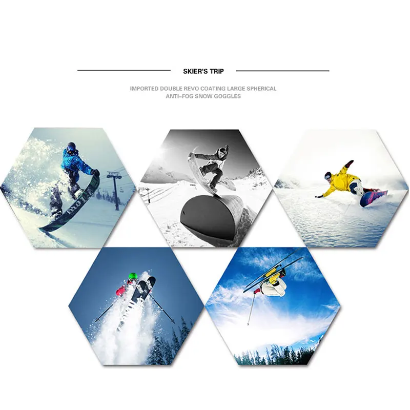 GOG-4100 зимние магнитное соединение для катания на лыжах, сноуборде, UV400 Анти-туман Лыжная маска снег очки для катания на сноуборде Лыжный Спорт очки для мужчин и женщин
