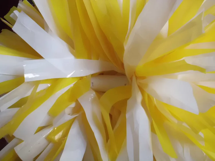 الوردي + الأبيض التشجيع الكريات (2 أجزاء/وحدة) 40 سنتيمتر هتاف أضاليا مع مقبض بلاستيكي الأوسط مزيج اللون يمكن شحن