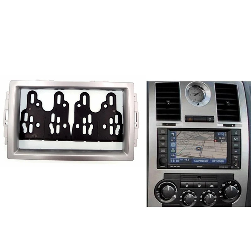 

Auto Car DVD CD Radio Fascia installation facia trim dash kit fit for CHRYSLER 300C/DODGE Charger;Magnum Durango/ Grand 2-DIN