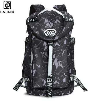 

F.N.JACK New Backpack for Men and Women Large Capacity Student Schoolbag Canvas Travel Computer Bag Sports Backpacks 2019