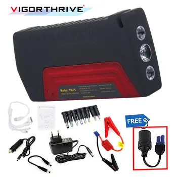 

Starting Device 600A Peak Portable 12v Car Jump Starter Auto Battery Booster Power Bank For Petrol car Mini Emergency