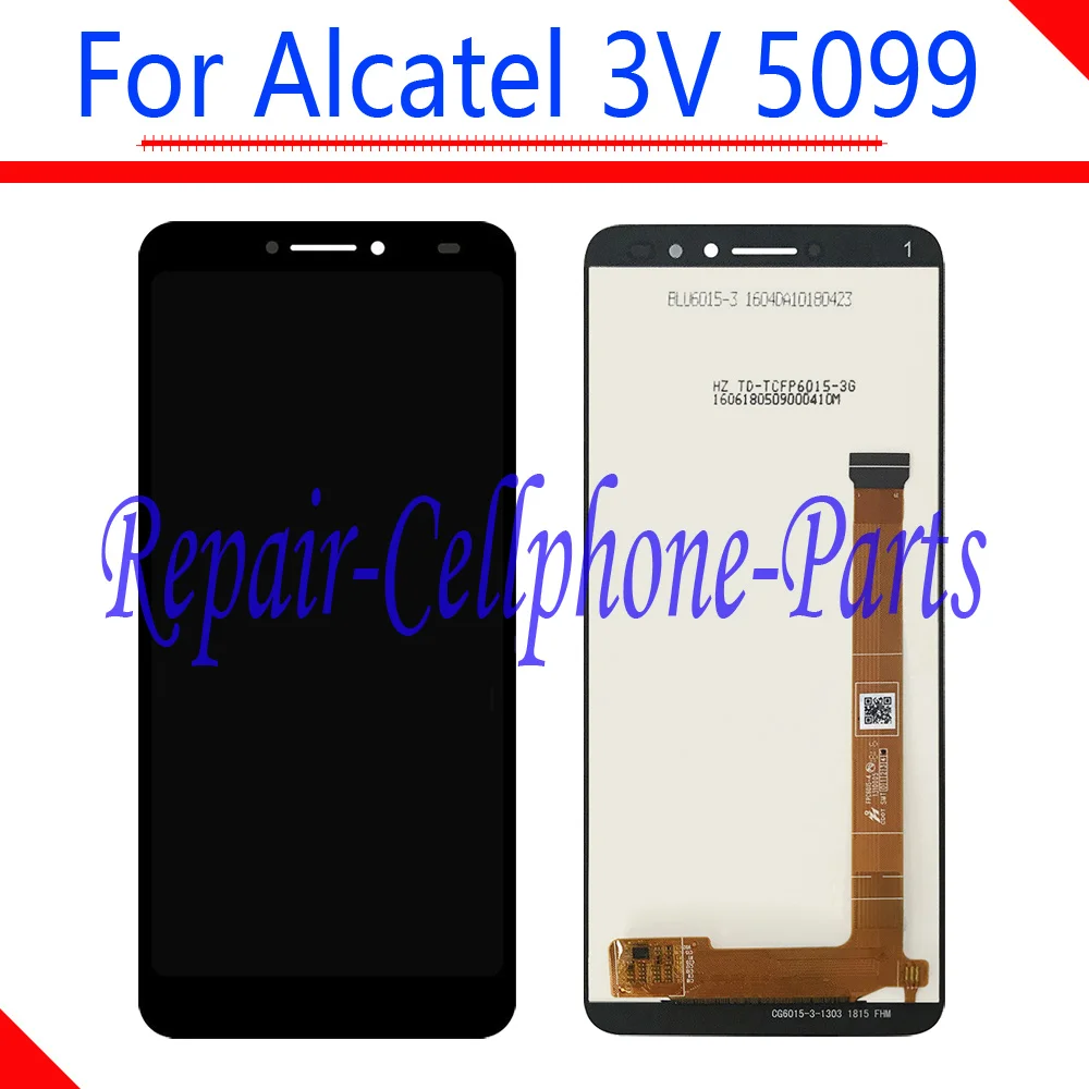 

6.0 inch New Black Full LCD Display + Touch Screen Digitizer Assembly For Alcatel 3V OT5099 5099 Tracking Number