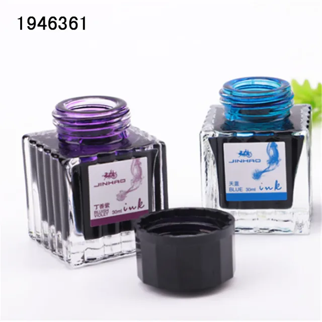ガラス製ボトルインク万年筆30ml,高品質のポータブルペン,インク