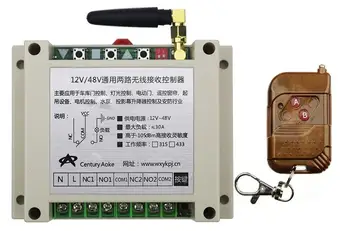 

2017 DC12V 24V 36V 48V 10A 2CH RF Wireless Remote Control Switch System transmitter & receiver relay Receiver Smart Home Switch