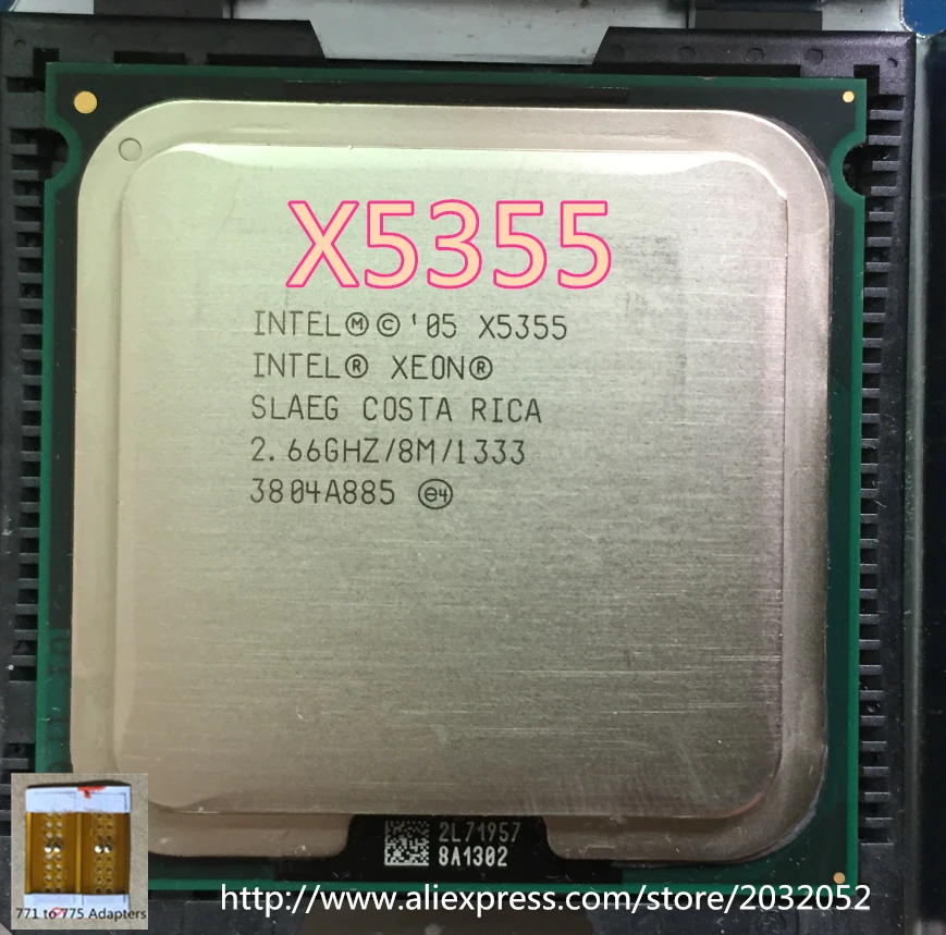 Intel Xeon X5355 server CPU/2.66GHz /LGA771/L2 Cache 8MB/Quad-Core/ best cpu