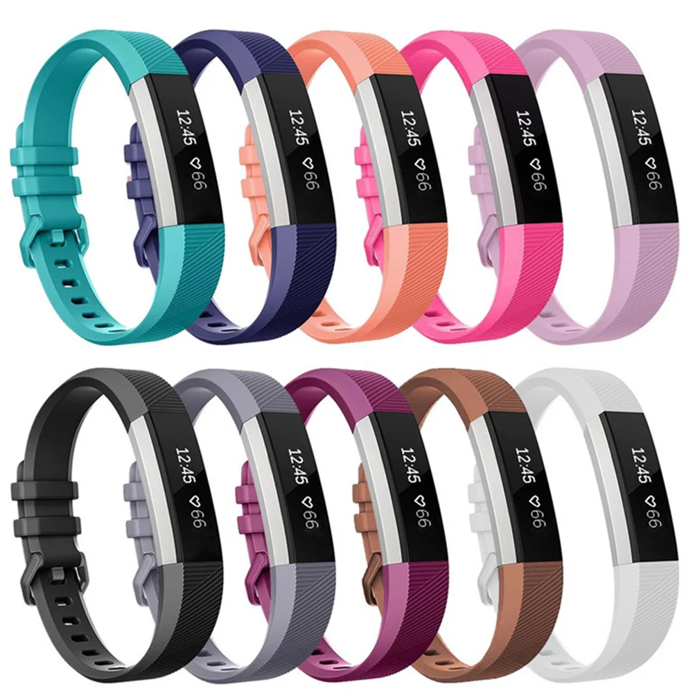 

Soft Silicone Band for Fitbit Alta HR Band Secure Adjustable Wristband Strap Bracelet Watch Replacement Accessories High Quality