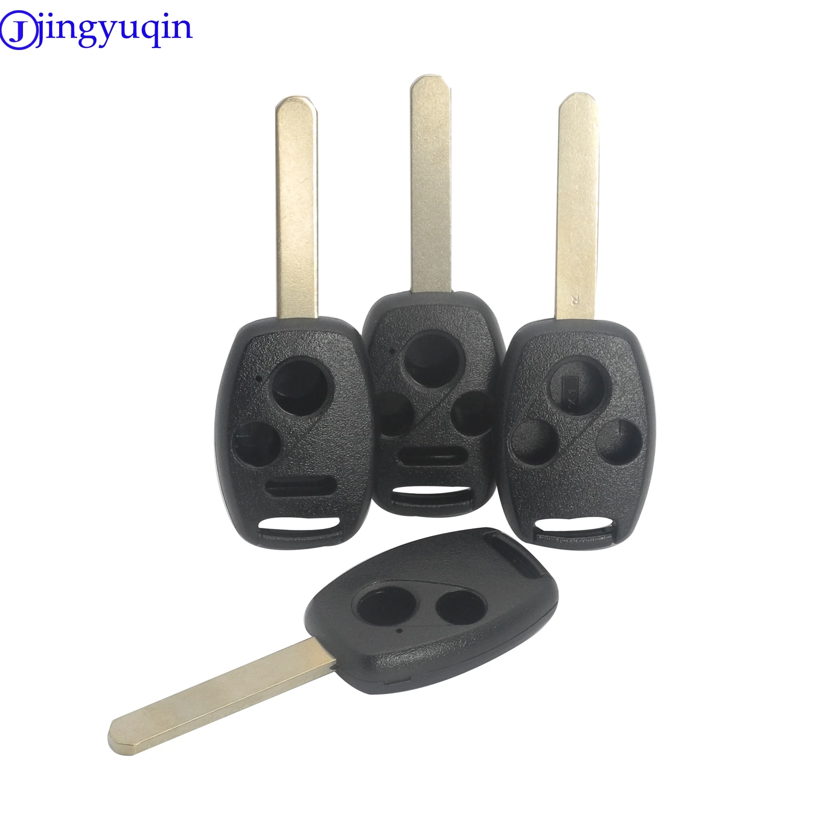 

jingyuqin 20p 2/3/4 B Car Key Case Blank Remote Fob Cover For Honda Accord Cr-V Civic Insight Ridgeline 2003 2008 2009