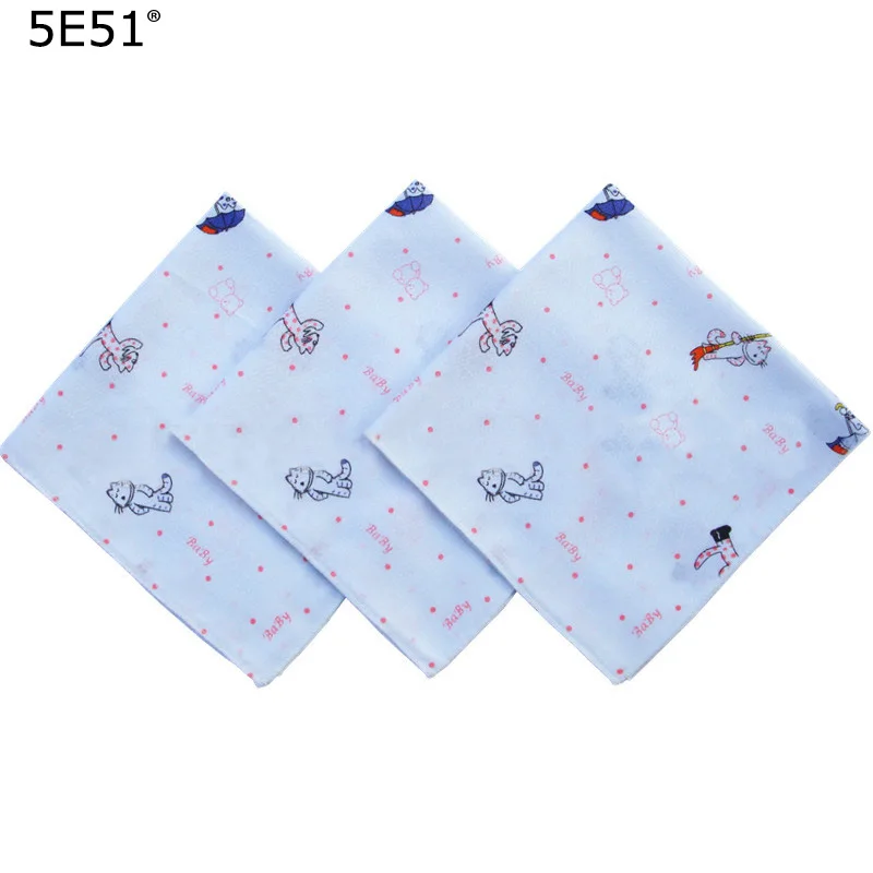 

Korea Baby saliva towels handkerchief cotton 100% /cat printed 35cm /Many Uses