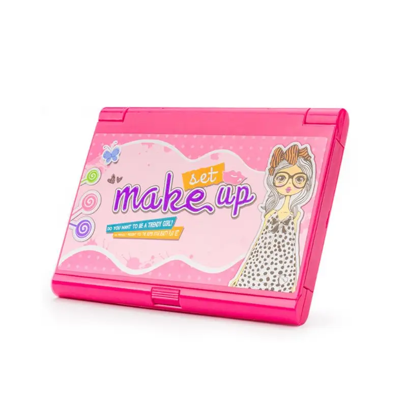 Safe Non Toxic Children Girl Princess Makeup Set Eyeshadow Lipstick Palette Box Kit Pretend Play Toy