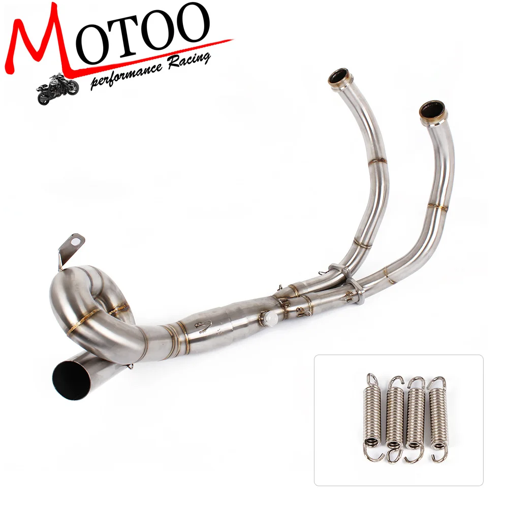 

Motoo -Motorcycle Exhaust Modified Scooter Front Pipe Slip-On Full System For yamaha FZ07 MT-07 MT 07 2014-2017 XSR700 2016-2018