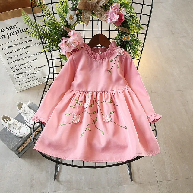 Baby S Dresses 100 Cotton 2017 Brand Autumn Flower Dress Kids Baby S Dresses 100 Cotton 2017 Brand Autumn Flower Dress Kids Clothes Vintage Enbroidery Fl