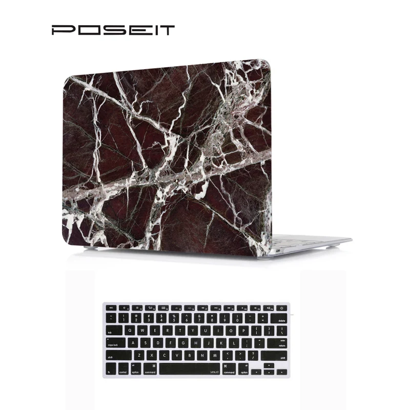 Новый Твердый чехол с мраморными принтами + для клавиатуры Macbook Pro 13 &quot15&quot Retina 12 15