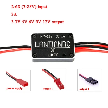 

Mini Power UBEC FPV DC-DC Regulator Converter Step Down Module 3A 3.3V 5V 6V 9V 12V For Airplane Quadcopter DIY Accessories