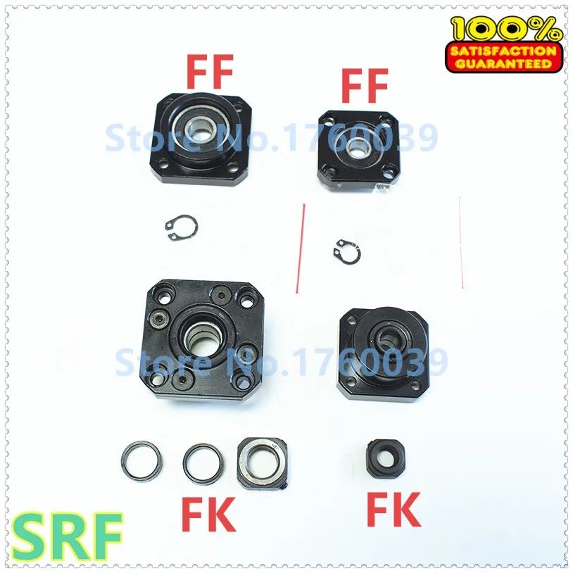 Шарикового винта Поддержка комплект: 1 шт. FK25 фиксированной стороны+ 1 шт. FF25 плавающая сторона для, маленького размера, круглой формы с диаметром 32 мм шарикового винта SFU3205 SFU3210 конец Поддержка фрезерный станок с ЧПУ