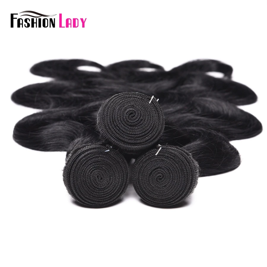 Модные женские предварительно цветные 3 пучки бразильских локонов волнистые 1# темно-черные человеческие волосы для наращивания не Реми