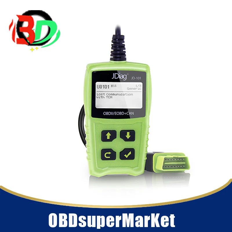

JDiag JD101 Code Reader for OBDII/EOBD/CAN with fast shipping