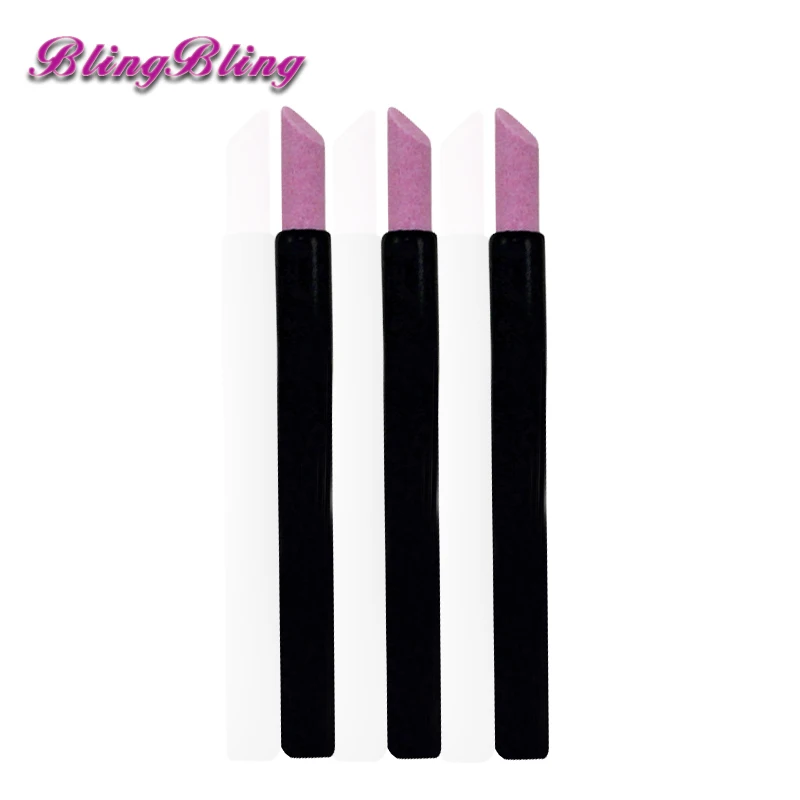 1 pcs Nail Buffer Quartz Scrubs Stone Cuticle Remover Stick Pen Spoon