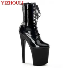 Очень высокий каблук 20 см-это ботинки с низким вырезом для сцены и для королевы ночного клуба, танцевальные туфли