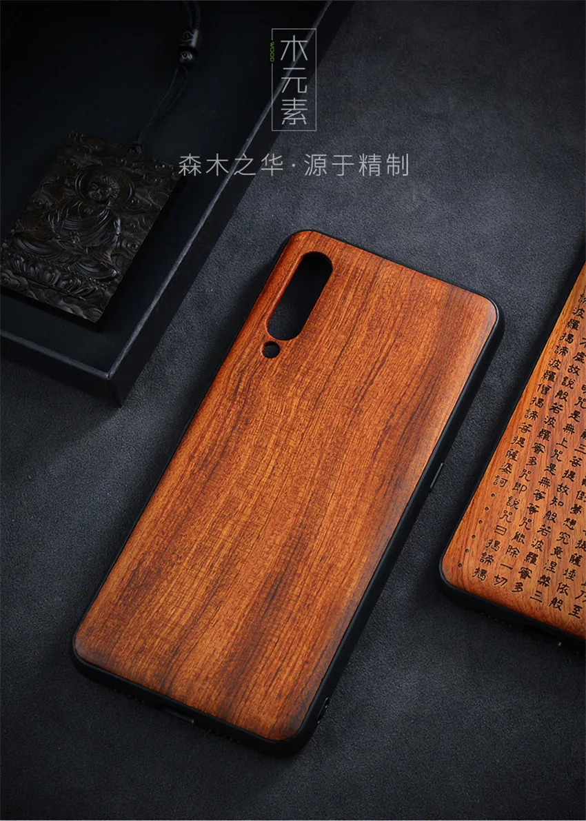 2019 New For Xiaomi Mi 9 Case Slim Wood Back Cover TPU Bumper Case On Xiaomi Mi 9 Xiomi Mi9 SE Phone Cases (1)